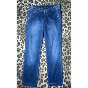 Boggi Milano Jeans Women Size 31 Chino Style Denim Candiani Pants Made In Italy‎